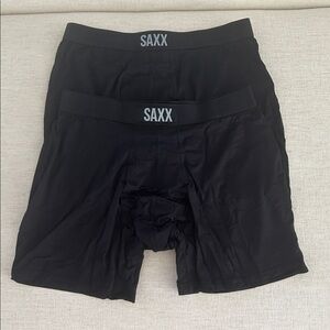 Saxx Black Men's Boxer Briefs - Pair
